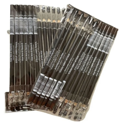 Hot Sale Fashion Pro Makeup Black Brown Eyeliner Eyebrow Pencil Waterproof Lasting Eye Liner Eye Brow With Pen Sharpener Tool