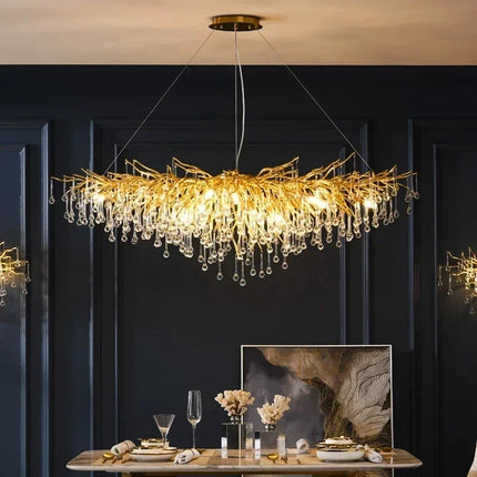 Luxury Crystal led Ceiling Lights Chandeliers Home Hanging Pendant Lamp Living Dining Room Bedroom Lustre Lampara techo