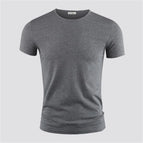 Dark gray O-neck / 4XL / China Mainland