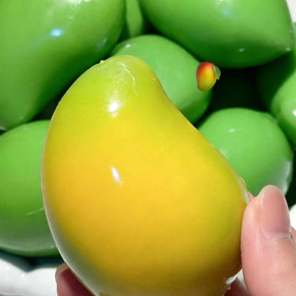 Handmade Crispy Mango Stress Ball Fidget Toy Crunchy Squeeze Ball Round Blocks Filled ASMR Anti Stress Toys for Adults