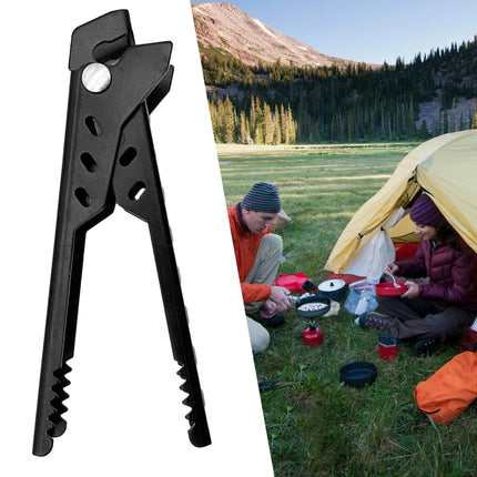 Anti-Hot Pot Food Clamp Multi-Function Bowl Dish Pan Clip Non-Slip Hot Plate Gripper Aluminum Alloy for Outdoor Camping