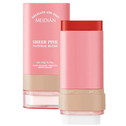 MEIDIAN Matte Blush Cream 20g Nude Three-color Waterproof Smudge-proof Lightweight Breathable Multi-purpose Cushion Blush Stick