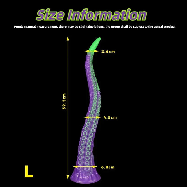 Extra-Long Butt Plug Animal Dildo Tentacle Dildos Anal Plug Vagina Masturbator for Women Anal Penetration Stimulator Adult Toys