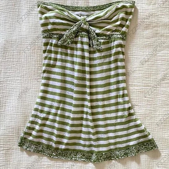 Y2k Tank Top Harajuku Stripe Print Punk Streetwear Vest Vintage Crop top Rock Goth Spicy Girls Fashion leeveless Sweet style Top