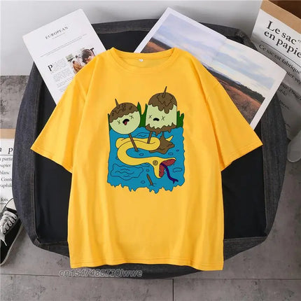 Marceline And Princess Bubblegum Kawaii Shirt Funny T-shirt Gift T-shirt Streetwear T-shirt Plus Size Men/Women T-shirt 90s