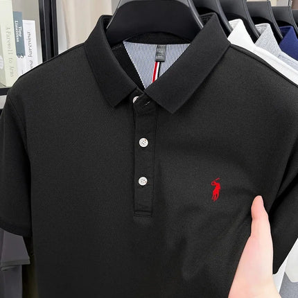 Luxury brand short sleeve polo shirt, exquisite pony embroidery, summer new breathable T-shirt, new fashion Paul men's wear