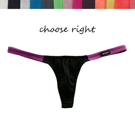 Men's Sexy Push-Up Briefs Super Low-Rise Lace Strings Underwear for Men Panochas Comfortable Breathable Without Censorship