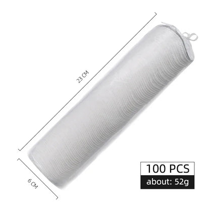 Disposable 100PCS Cosmetic Wipes Nail Art Cleaning Round Pads Soft Daily Supplies Facial Cotton Makeup Remover Tool