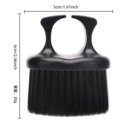 Hairdressing Brush Set Hairdressing Cleaning Brush Neck Dust Removal Brush Professional Styling Tool，Special for Real Hair Wigs