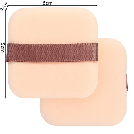 1-20pcs High-Density Flocked Cushion Powder Puff Soft Professional Round Rectangular Shape Foundation Sponge Puff Makeup Puffs