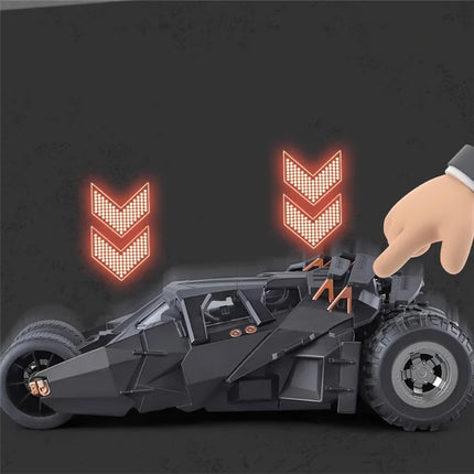 1/18 Classic Movie Car 2008 Batmobile Alloy Concept Bat Sports Car Model Diecast Metal Toy Race Car Model Sound Light Kids Gifts