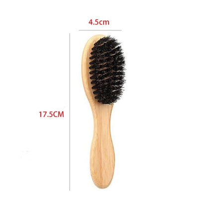 Professional Barber Styling Bristle Brush- Fragrance-Free Boar Bristle Hair Brush (Unisex) , Suitable for Thick/Fine Hair