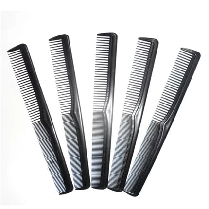 5 Pieces Carbon Fiber Wide Tooth Hair Comb Fine Cutting Styling & Trimming for Men & Women Salon And Home Use
