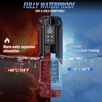 APP LED Automatic Male Masturbator Cup 7 Sucking Rotating Licking Thusting Modes Pocket Pussy Stroker Blowjob Sex Toys For Men