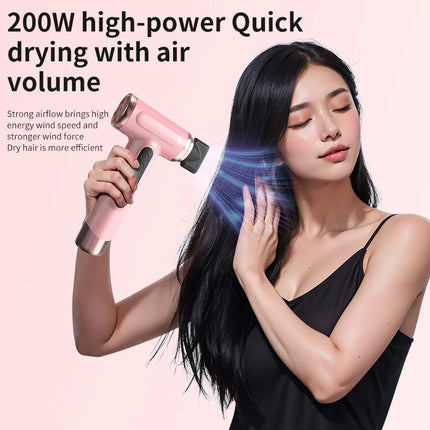 Home wireless hair dryer high power dormitory hair dryer portable rechargeable student dormitory