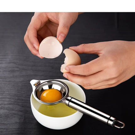 Egg White Separator Stainless Steel Tools Eggs Yolk Filter Gadgets Kitchen Accessories Separating Funnel Spoon Divider Utensils