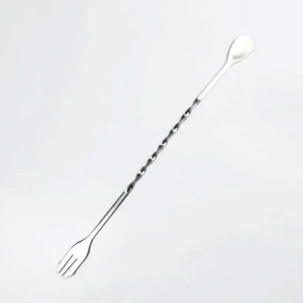 Stainless Steel Cocktail Muddler and Mixing Spoon Home Bar Tool Set - Create Delicious Mojitos and Other Fruit Based Drinks
