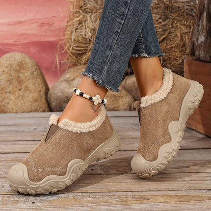 New Winter Women's Warm Casual Shoes, Plush Comfortable Versatile Shoes, the Best Gift for Women, Mom Shoes