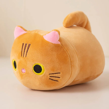 Don't miss it! A 22cm cat plush toy with classic black, white, and gray colors paired with vibrant orange. A must-have for every