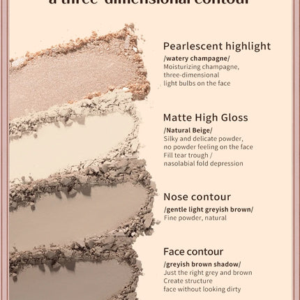 Original Flower Knows Chocolate Wonder-Shop Highlighter Contour Powder Face Palette For Women Bronzer Illuminator Highend Makeup