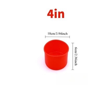 4/6/8/10 Inch Round Silicone Cake Mold Baking Pan for Mousse Fondant Pastry Dessert Jelly Reusable Non-Stick Cylinder Mold