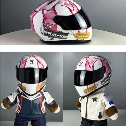 Pet Helmet for Cat Small Dog Pink Butterfly Pattern ABS Buckle Adjustable Strap Outdoor Riding Travel Safety Hat Photo Prop