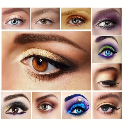 120 Color Eye Makeup,3-in-1 Eyeshadow Palette,Matte Shimmer Highly Pigmented Long Lasting Waterproof Eye Shadow for Festival