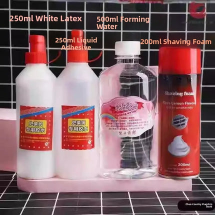 Slime Bubble Glue Fairy Shaping Water Magic Liquid Clay Making Substitute Borax Water Anti Stick Hand Pet Toy Set Universal