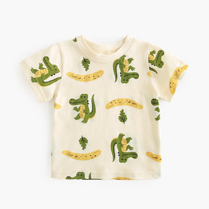 Sanlutoz Summer Fashion Floral Baby BoysGirls Tops Lovely Kids Holiday Clothing T-shirt