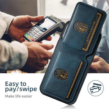 SUTENI Luxury Leather Card Holder Phone Case Wallet Kickstand Cover For iPhone 17 16 15 14 13 12 11 Pro Plus Max X Xs XR