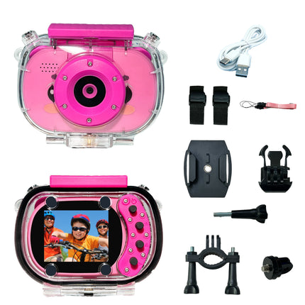 Kids Waterproof Camera Action Camera USB Charging For Outdoor Sports Skiing Rock Climbing Cycling Swimming Sports Accessories