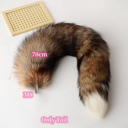Exotic Anal Sex Toys with 30cm-100cm Separable Fox Tail Metal Butt Plug for Women BDSM Anue Bondage Flirting Sexy Shop
