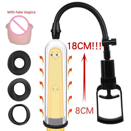 Penis Pump Mnual Penis Enlarger Male Enhancement Erection Sex Toys For Man Vacuum Pump Big Dick Trainer Cock Lasting Masturbator