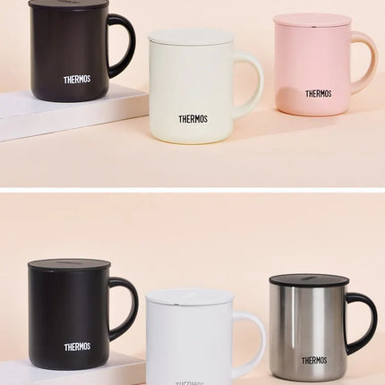 THERMOS Mug 450ml Handle Mug, Keep Cold & Keep Hot Stainless Steel Thermos, Leakproof Coffee Mug & Milk Cup for Office,BPA Free
