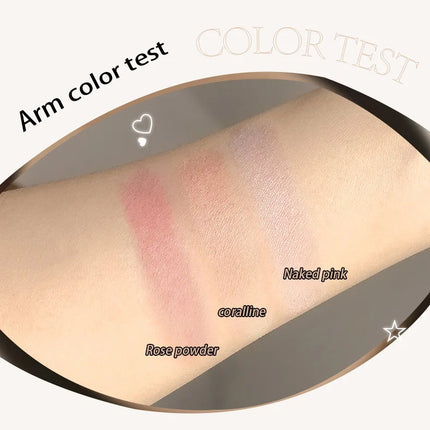 3in1 Three Colors Powder Tray Blush Contouring Waterproof Long Lasting Delicate Natural Face Makeup
