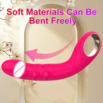 Simulate Dildo Vibrator With 10 Powerful Vibrating Modes of Clitoris G-spot Anal Stimulator for Adult Female Couple Sex Toys