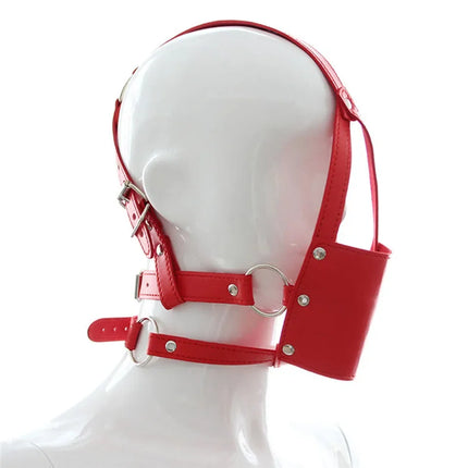 Bdsm Mask Open Mouth Gag Bondage Hood Adult Toys Sex Products Erotic Games For Couples Sexy Accessories 	SM Goods 18 Sexshop