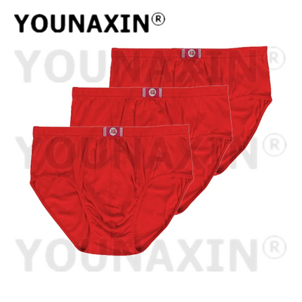 3 Pcs Big Size Briefs Large Underwear Men Underpants Cotton Breathable Panties Undies Knickers XL 2XL 3XL 4XL 5XL 6XL 7XL 8XL