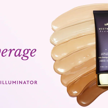 Westmore Beauty Body Coverage Perfector – Waterproof Leg & Body Makeup - Tattoo Cover Up Makeup - 3.5 Oz (Natural Radiance)