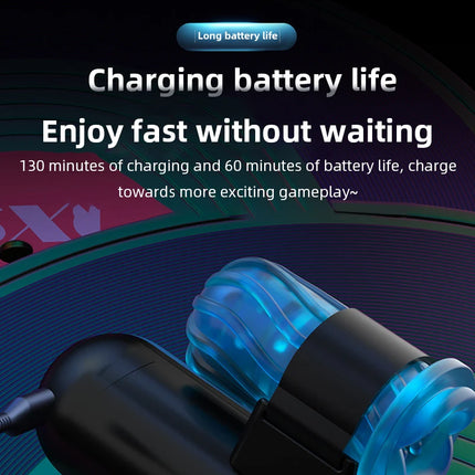 Automatic Male Masturbator Cup with Handle Phone Holder Penis Pump Sex Machine Stroker Adult Sex Toys for Men
