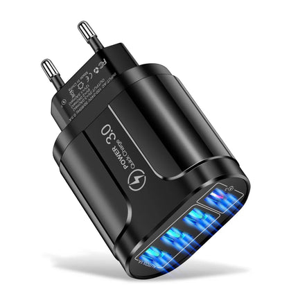 Vumpach 4 Ports USB Fast Charger Quick Charge 3.0 48W Wall Mobile Phone Fast Charging For iPhone Samsung Xiaomi  Adapter Travel