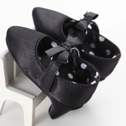 Spring Autumn Girl Baby Children's Shoes with Beautiful Bow Detail High Heels Design for Little Princess Footwear