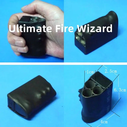 Professional Magician Accessory Ultimater Fire Wizard Close Up Illusions Gimmick Fire Magic Tricks Stage Street Magic Props