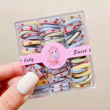 1 Set Elastic Hair Bands For Girls Baby Hair Accessories Children Hair Ties Rubber Bands Toddler Kids Hair Accessories