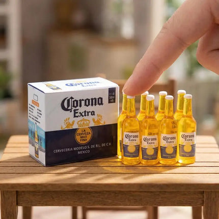 1Set 1:12 Dollhouse Miniature Corona Beer Case Model DIY Kid Toy Accessories Simulation Life Scene