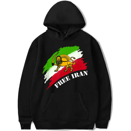 Lion and Sun Hoodies Women Iran  Kawaii Aesthetic Sweater Woman Kawaii Pullover Women's Clothing