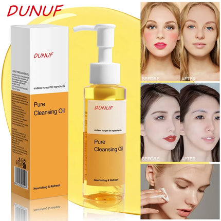 100ML Cleansing Oil with Plant Extracts Deep Pore Cleansing Moisturizes Reduces Blackheads Makeup Remover for Face Skin Care