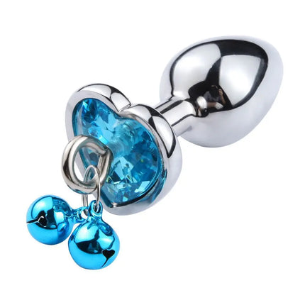 3 Size Metal Anal Plug Crystal and Bells Anus Dilator Sex Toys Bullet Stainless Steel Butt Plug Men Women Couples Adult Toys