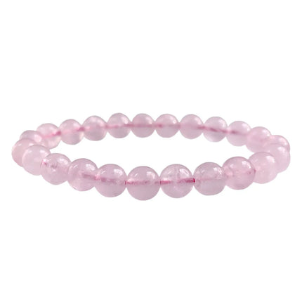 Natural Stone Pink Zebra Beaded Bracelet 6/8mm Dalmatian Jasper Rhodochrosite Agate Bracelet Gemstone Beads Bracelet