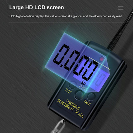 40kg x 10g Portable Mini Electronic Digital Scale Hanging Fishing Luggage Pocket Weight Balance Steelyard